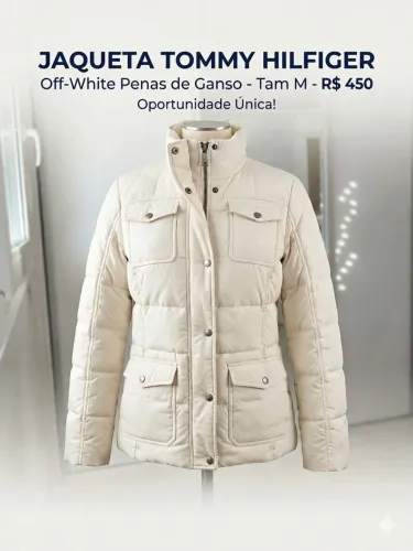 Jaqueta Tommy Hilfiger Original Pena de Ganso