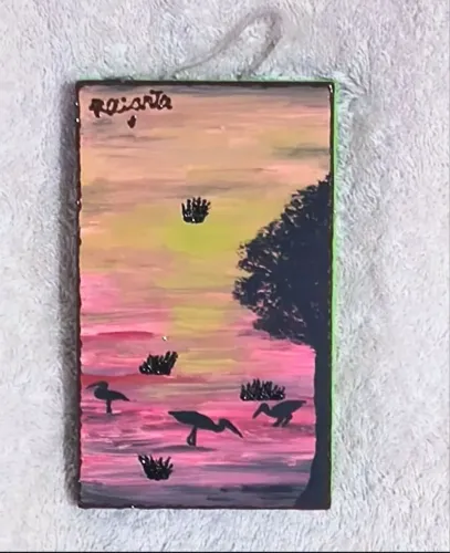 Pintura de paisagem natural
