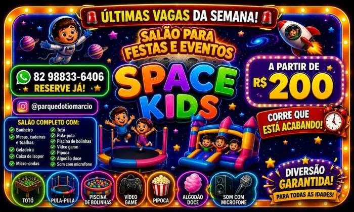 Aluguel de salão para festa e eventos promoção