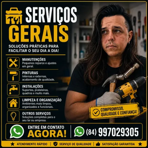 Serviços Gerais Elétrica Hidráulica entre outros...