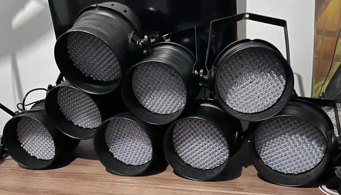 Kit 8 canhão par ler profissional com 179 leds