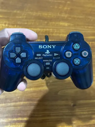 Controle Ps2 midnight blue funcionando 100%
