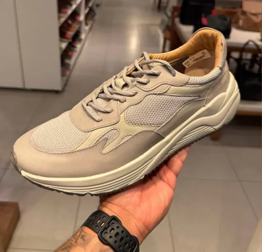 Tênis Mr. Cat Move off-white/cinza TAM 42