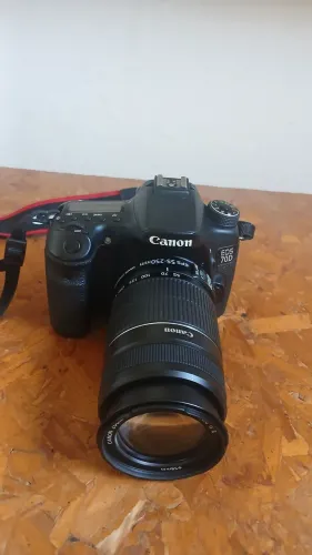 Câmera Dslr Canon Eos 70d Com Lente Ef-s 55-250mm (Usado)