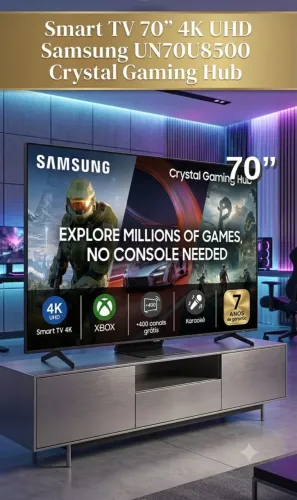 TV SAMSUNG 70 POLEGADAS 4K UHD CRISTAL GAMING