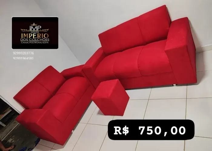 SOFÁ 2 E 3 LUGARES ENTREGA GRÁTIS