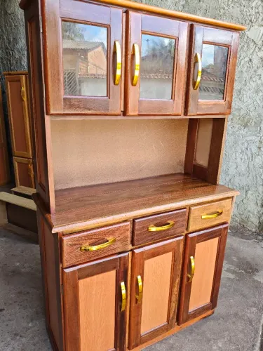 Armário de cozinha madeira Ypê novo frete grátis 