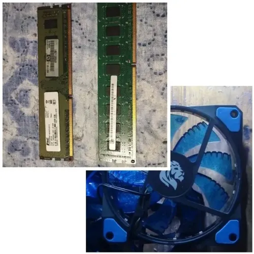 4GB Ddr3 + Dois cooler de Led Azul