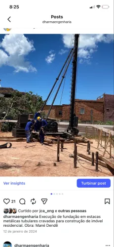 Bate estaca de queda livre