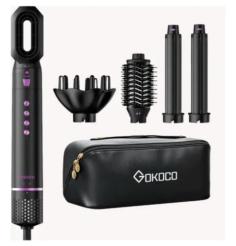 Secador de Cabelo Gd031 Com 5 Em 1 Gokoco