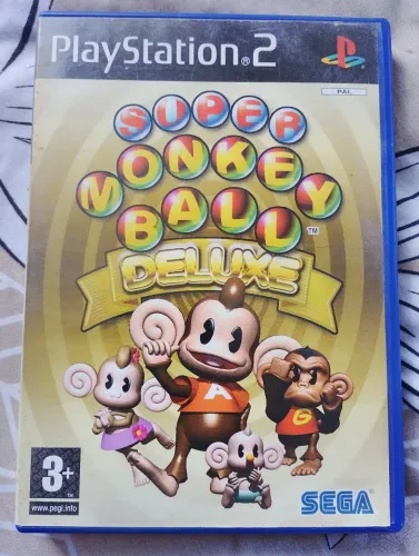 Super Monkey Ball Deluxe PS2 original completo com manual faço Olx pay 