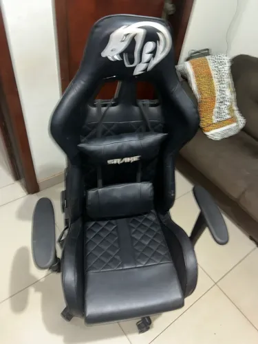 Cadeira gamer Snake mamba negra 