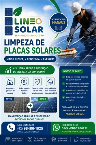 Limpeza de placas solares