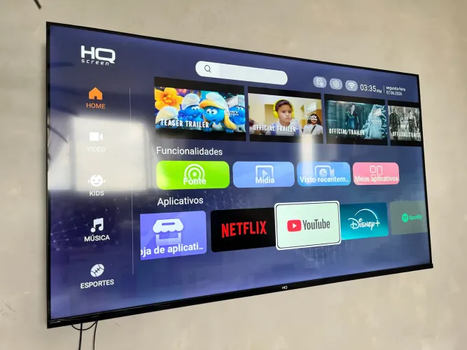 TV HQ, Smart, 50 polegadas, NOVA!