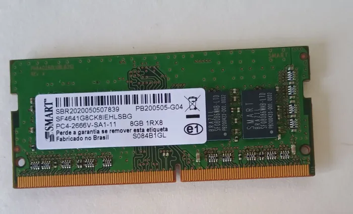 Memória ram 8gb dr4 