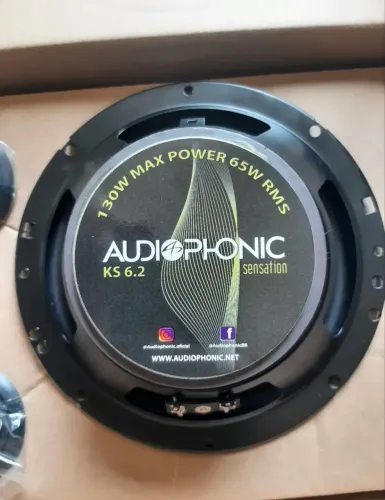 Kit Alto Falante Audiophonic Sensation Ks 6.2 6.5" 130W RMS Woofer Tweeter