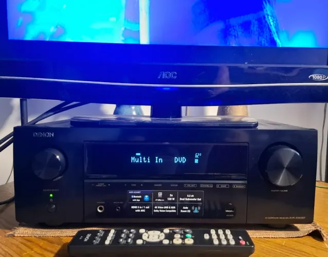 RECEIVER DENON X550BT 5.2 130W/CH 6 a 16ohms 220V 4K HDR DOLBY VISION