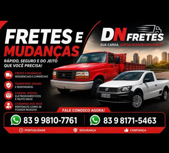 FRETES E MUDANÇAS - JOÃO PESSOA E REGIÃO<br>