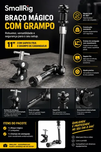 Braço Articulado SmallRig 11 Polegadas