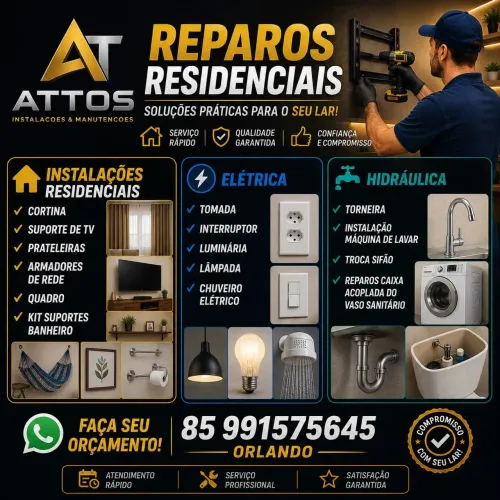 Faz Tudo Reparos e Instalações Residências 