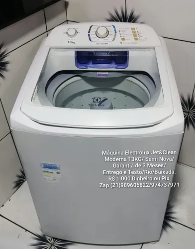 Máquina Electrolux Jet&Clean 13KG/Semi Nova/Com Garantia/Entrego