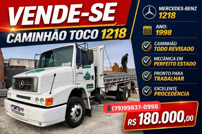 Caminhão Mercedes Benz 1218 Toco