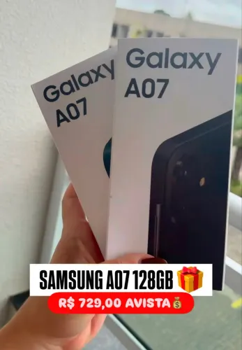 Galaxy A07 128gb LACRADO + NOTA FISCAL + 1 ANO DE GARANTIA
