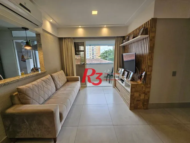 Apartamento com 3 dormitórios à venda, 90 m² por R$ 890.000,00 - Aparecida - Santos/SP