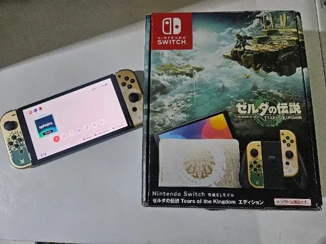 Nintendo switch oled zelda desbloqueado Aceitamos usado como parte do pagamento