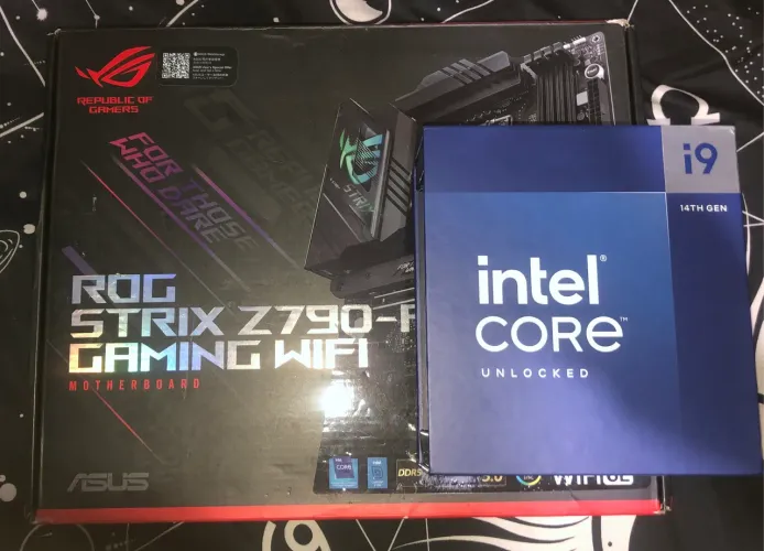 Kit i9 14900k e Placa mãe asus Strix z790F