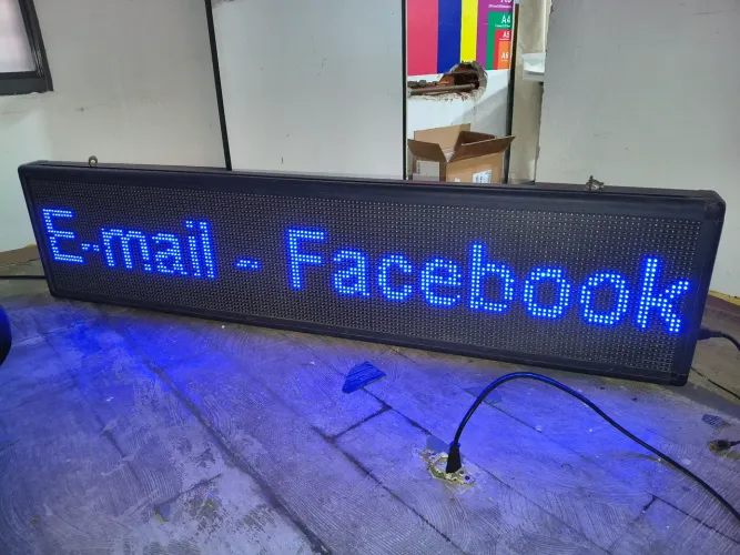 Painel De LED, Letreiro Digital 167cm x 39cm Alto Brilho USB