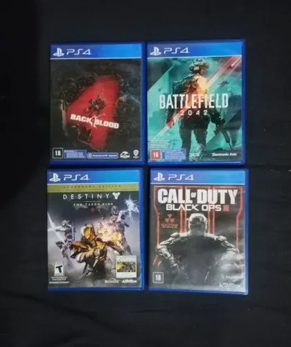 Lote de jogos PS4 mídia física