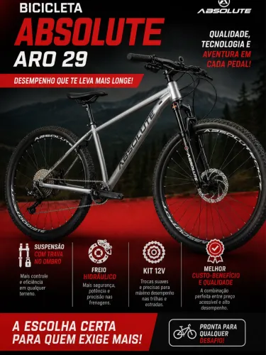 Bicicleta aro 29 Absolute kit 12v