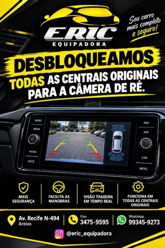 Desbloqueamos Todas as Centrais Originais Para Câmera de Ré Orçamento sem Compromisso Me L