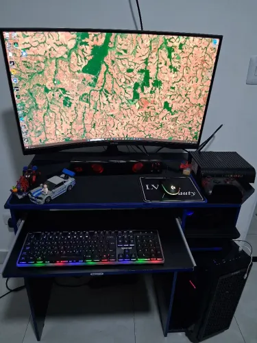 PC Gamer AM5 DDR5 + RX 7600 + Monitor Curvo 32? | Setup Completo