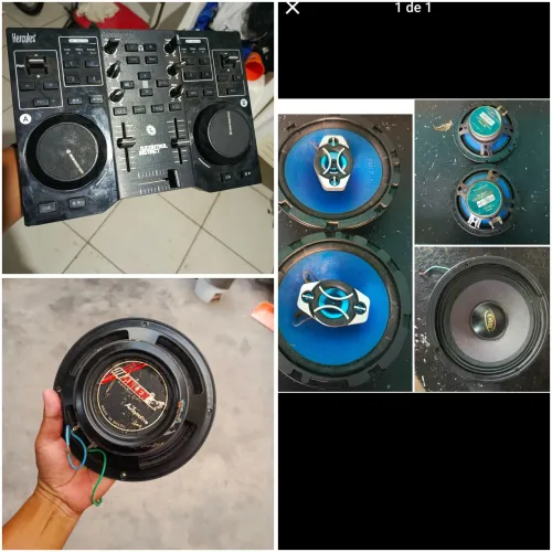 Preços na descrição,Controladora DJ, médio grave, par de portas