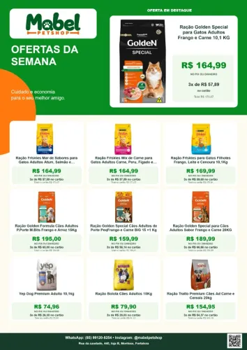 Ofertas de Ração para Cães e Gatos - A partir de R$ 74,96