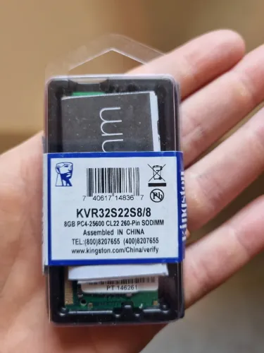 Memória Kingston 8GB 3200MHz DDR4 CL22 Para Notebook