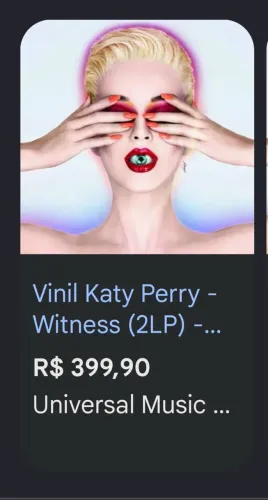 Vendo Vinil Katy Perry - Witness