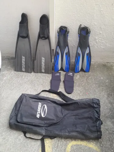Nadadeiras Pé de pato Seasub Velox e Beluga