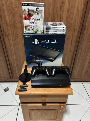 PS3 com base carregadora original
