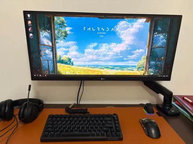 PC completo + monitor lg ultrawide + teclado mecânico + mouse sem fio