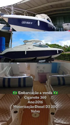 Cigarett 360 com 2 Motores D3 200
