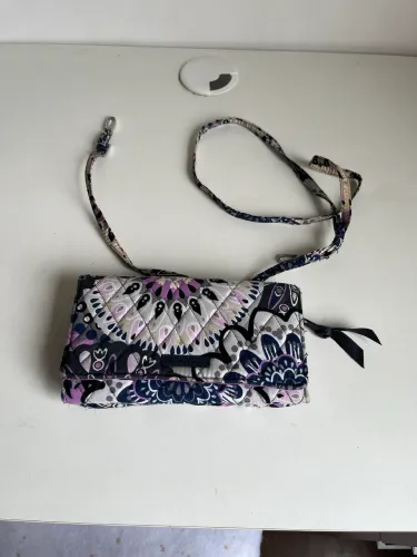 Carteira Bolsa tecido Vera Bradley estampado colorido importado 