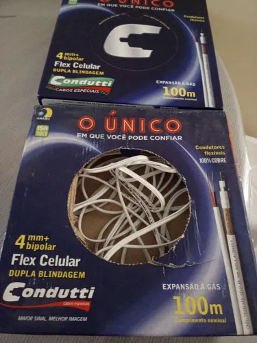 Cabo coaxial 4mm+ bipolar