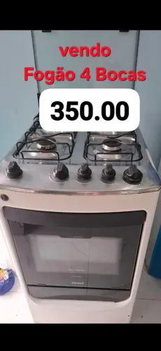 Fogão 4 bocas 300.00 c forno tudo funcionando