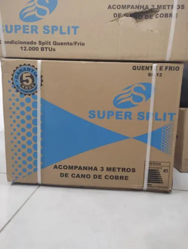 Ar condicionado split 12.000 BTUs quente e frio Novo parcelamos nos cartões em 10x