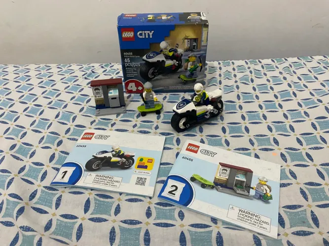 Lego City 60455- Perseguição com Motocicleta Da Polícia 