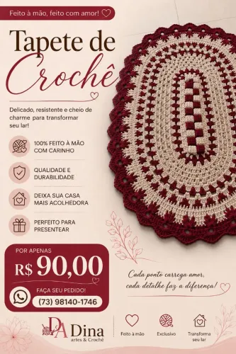 TAPETE CROCHÊ 
