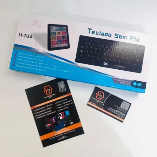 Mini Teclado sem fio para Tablet, PC/Notebook e Celular